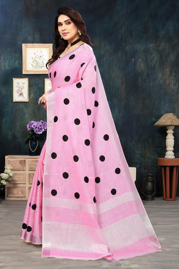 Ethnic Motifs Zari Woven Design Banarasi Saree